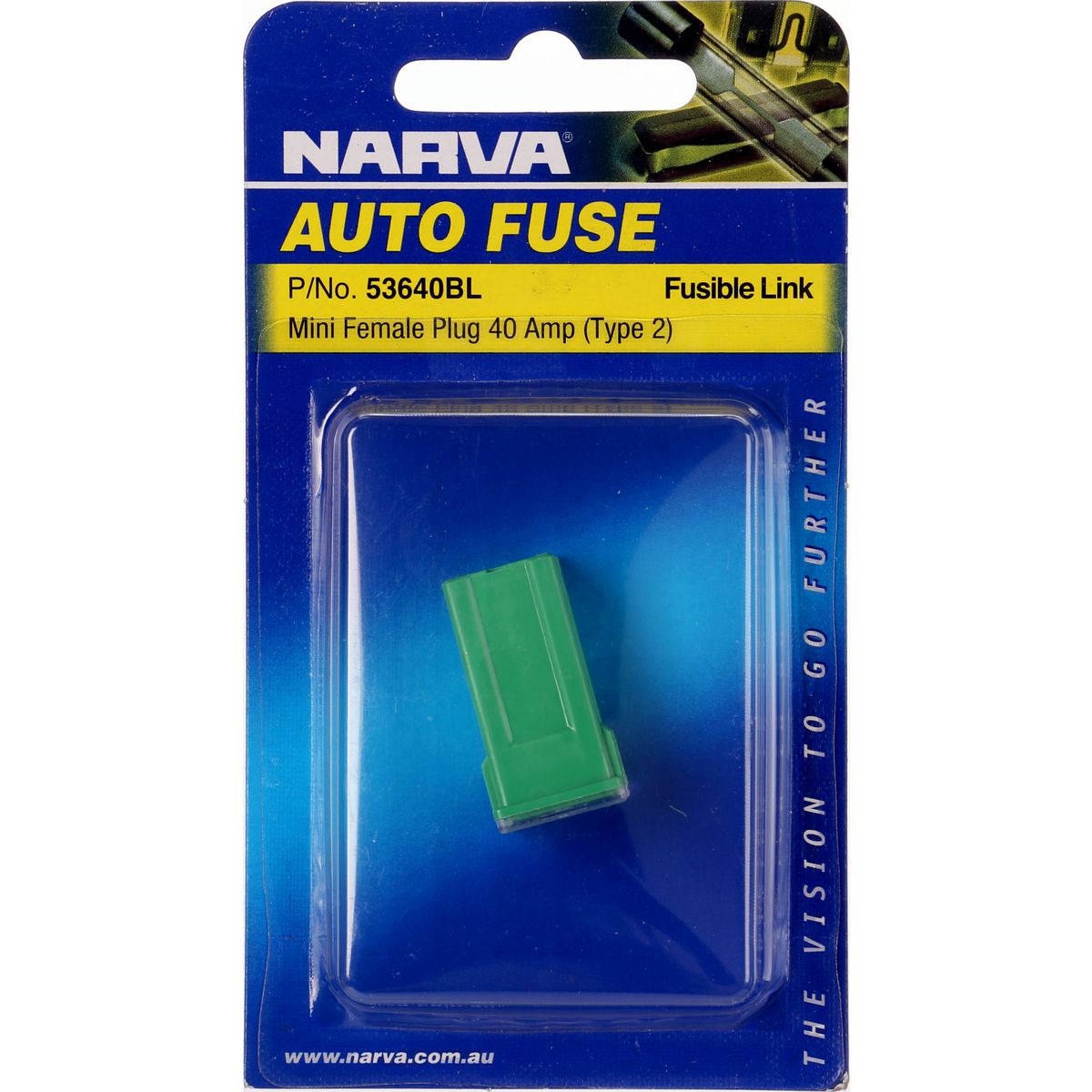 Narva Mini Female Fusible Link 40A Green 53640BL