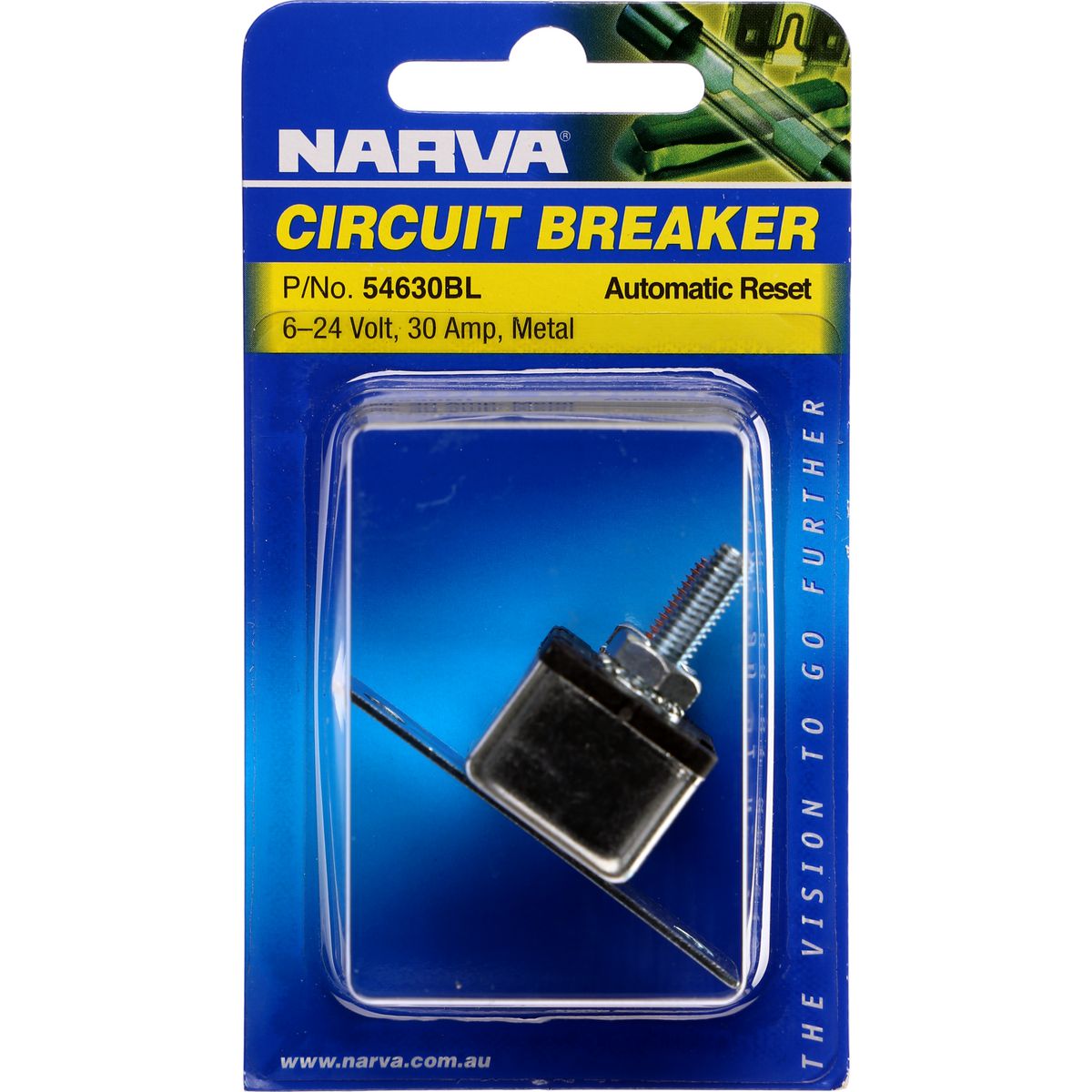Narva Circuit Breaker 30A Auto Reset 90Bk 54630BL