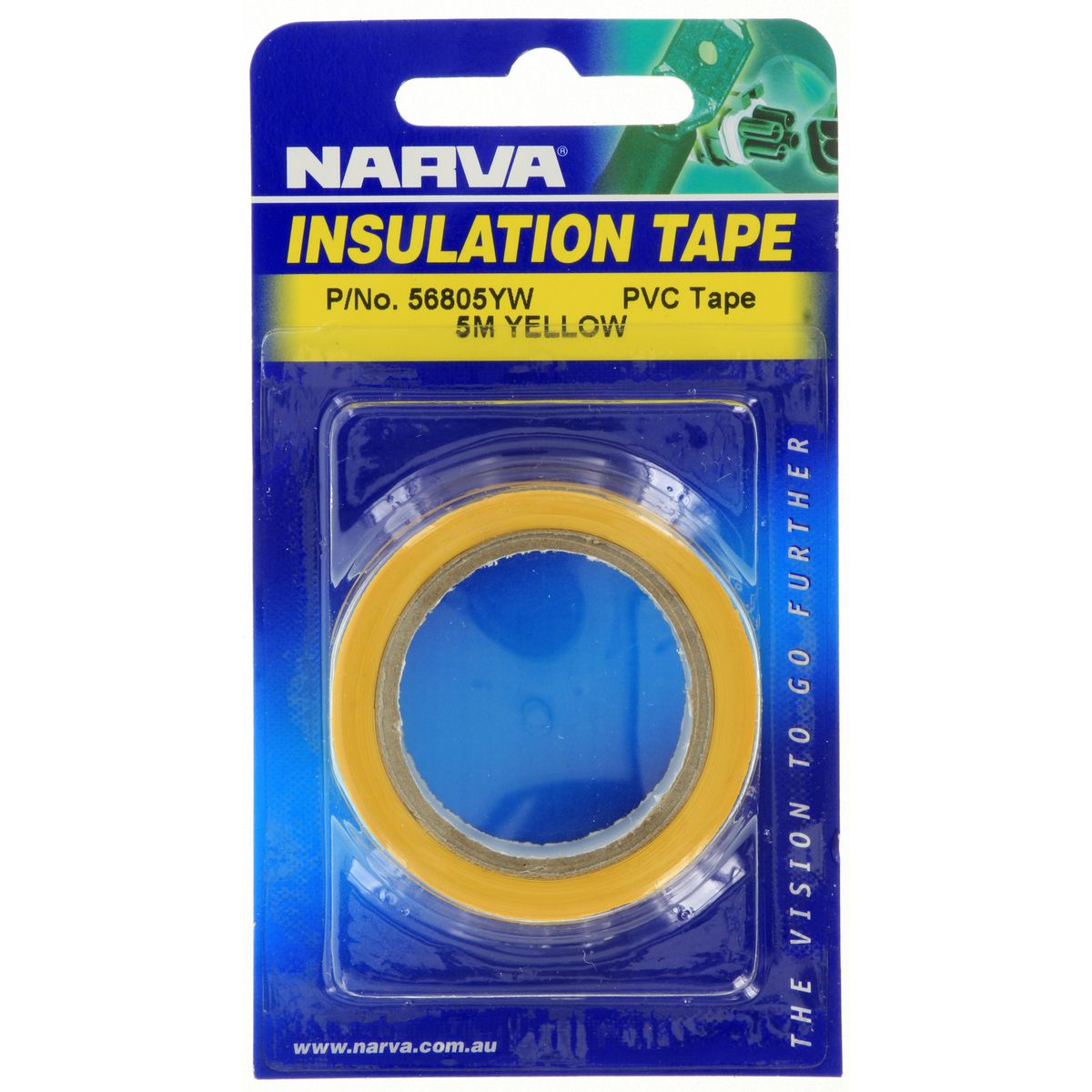 Narva PVC Insulation Tape 19mm x 5m Yellow 56805YW