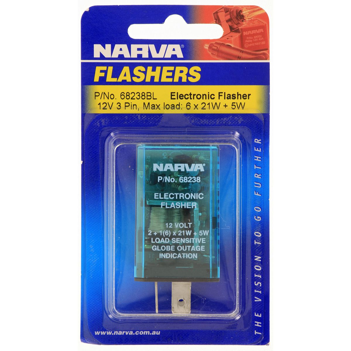 Narva Flasher Electronic 12V 3 Pin 68238BL