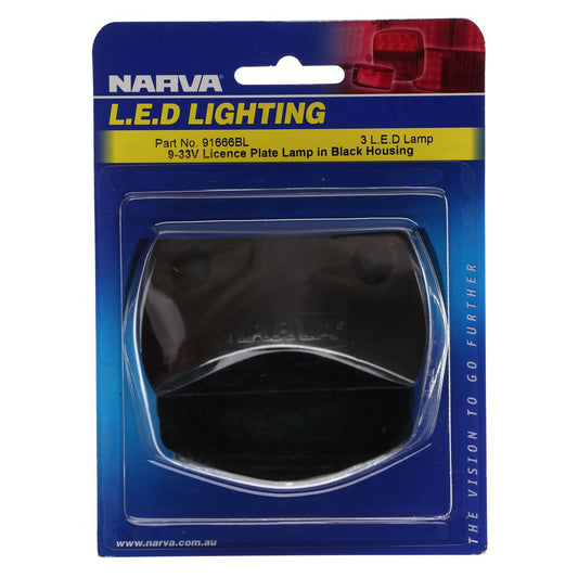 Narva LED Number Plate Light Black 91666BL
