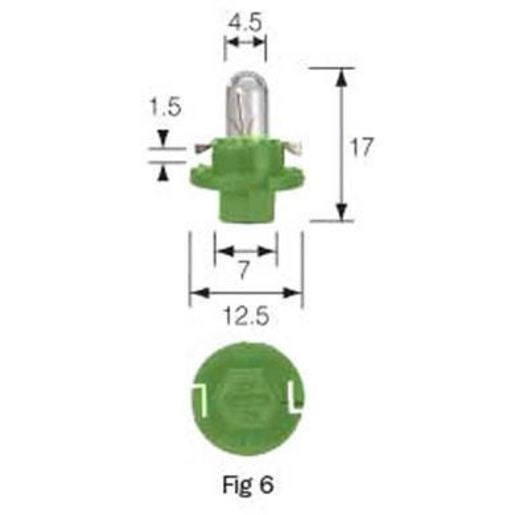 Narva Led Wedge Kw2X4.6D Green Base Globe 12V 47858