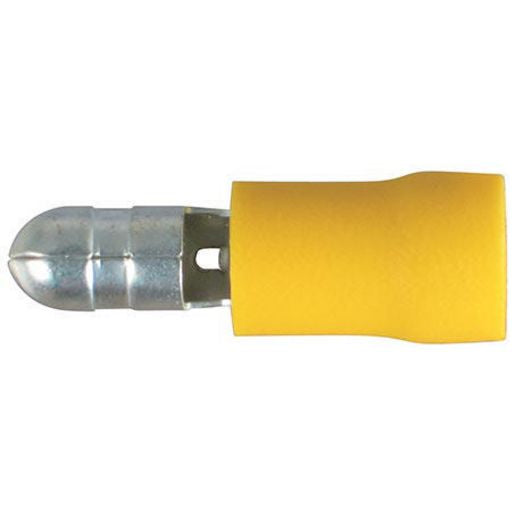 Narva Terminal Male Blade Yellow 5mm (50Pk) 56155