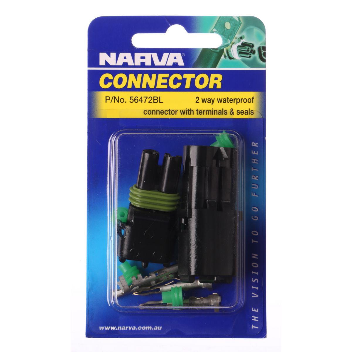 Narva Connector 2 Way Waterproof 56472BL