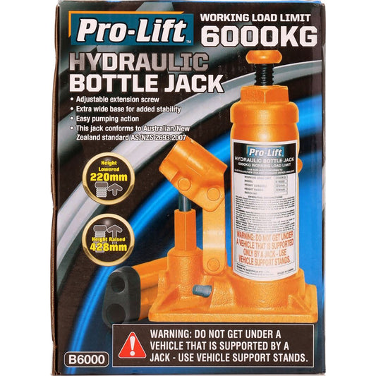 Pro-Lift Hydraulic Bottle Jack 6000kg B-6000