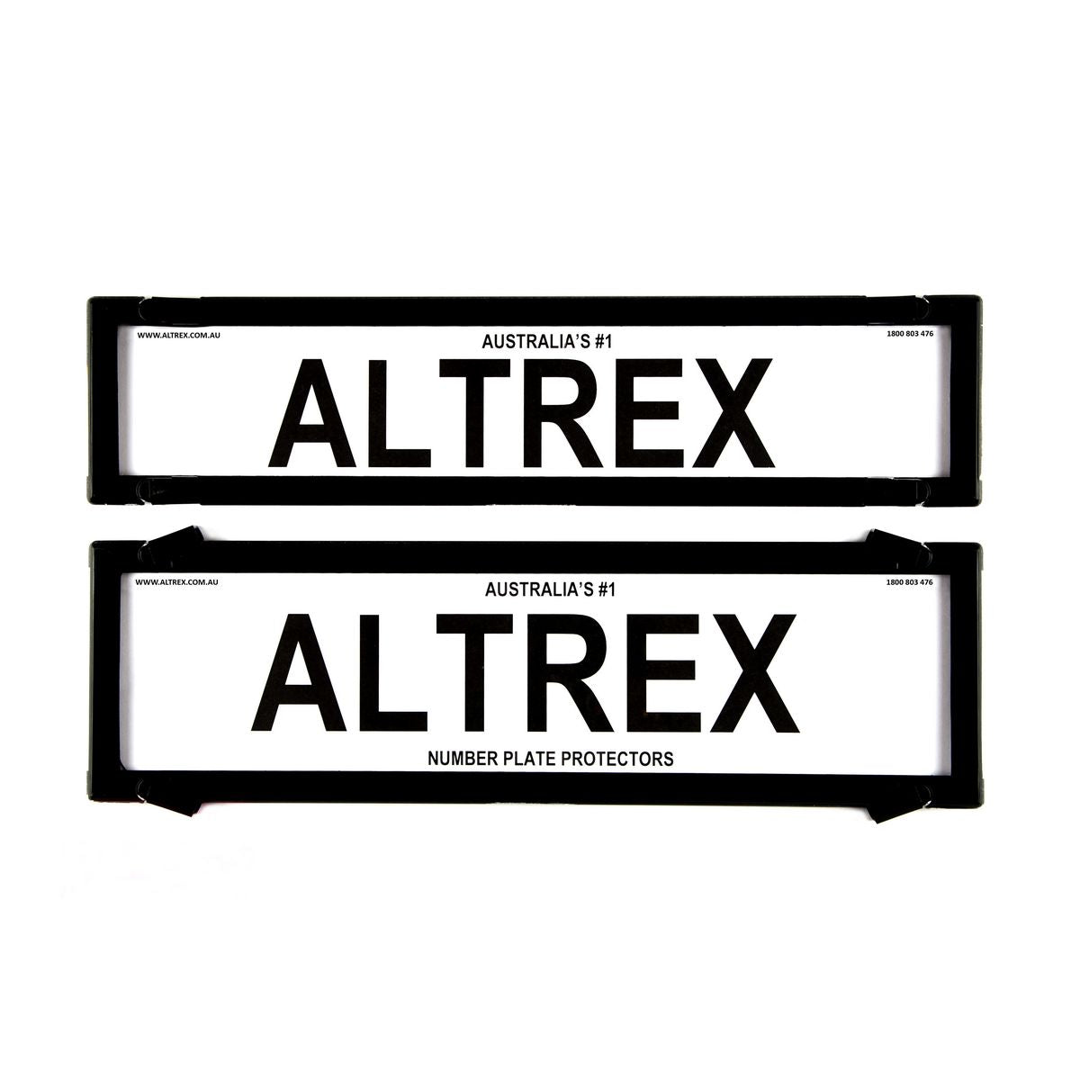 Altrex Number Plate Cover 6 Figure Black Without Lines Premium Combination NSW SA