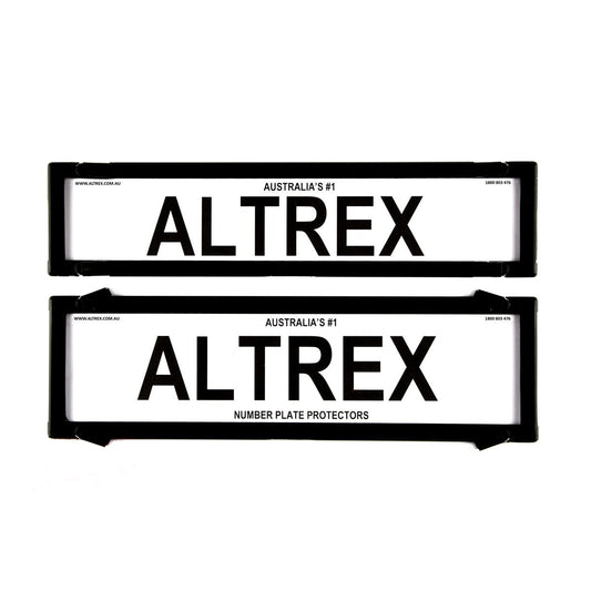 Altrex Number Plate Cover 6 Figure Black Without Lines Premium Combination NSW SA