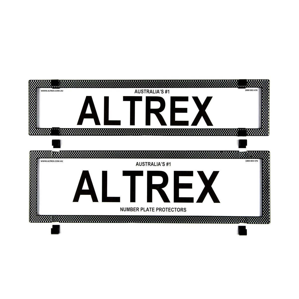 Altrex Number Plate Cover 6 Figure Carbon Fibre Without Lines Premium Combination NSW SA