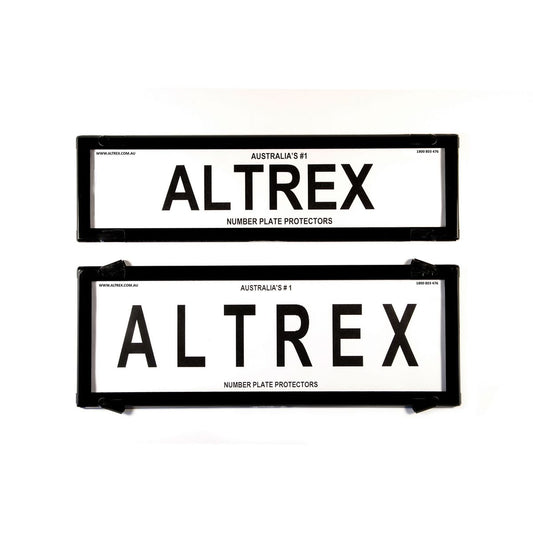 Altrex Number Plate Cover 6 Figure Black Without Lines Slimline Combination