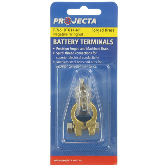 PROJECTA Forged Brass Battery Terminal Negative BT614-N1