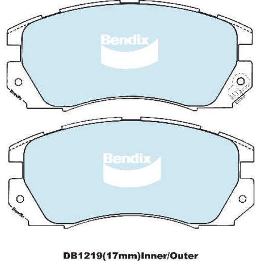 Bendix Heavy Duty Brake Pad Set Front DB1219 HD