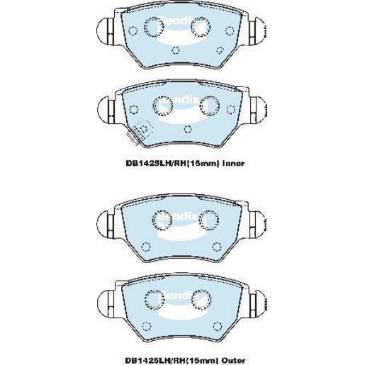 Ferodo Brake Pad Set DB1292TA