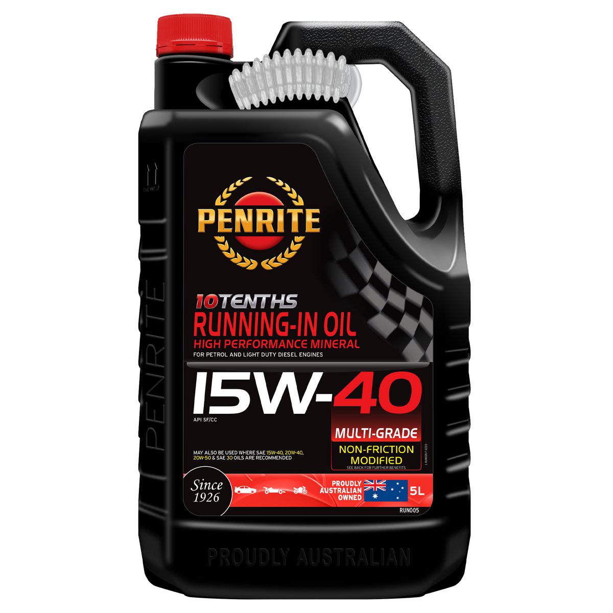 Penrite 10 Tenths Running-In 15W-40 Engine Oil 5L