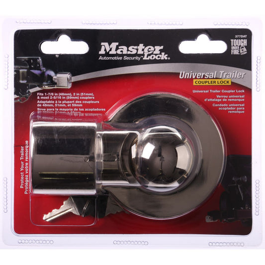Master Lock Universal Trailer Coupler Lock Tool (fits 48mm, 51mm Couplers) 377 DAT