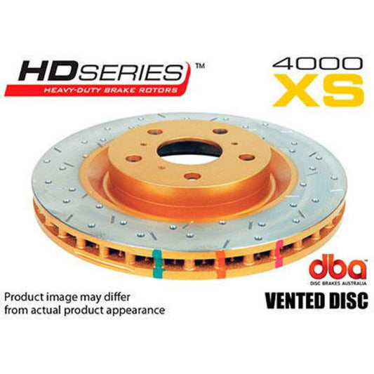 DBA HD 4000 Drilled Slotted Brake Rotor Single 343mm Rear DBA42025XS