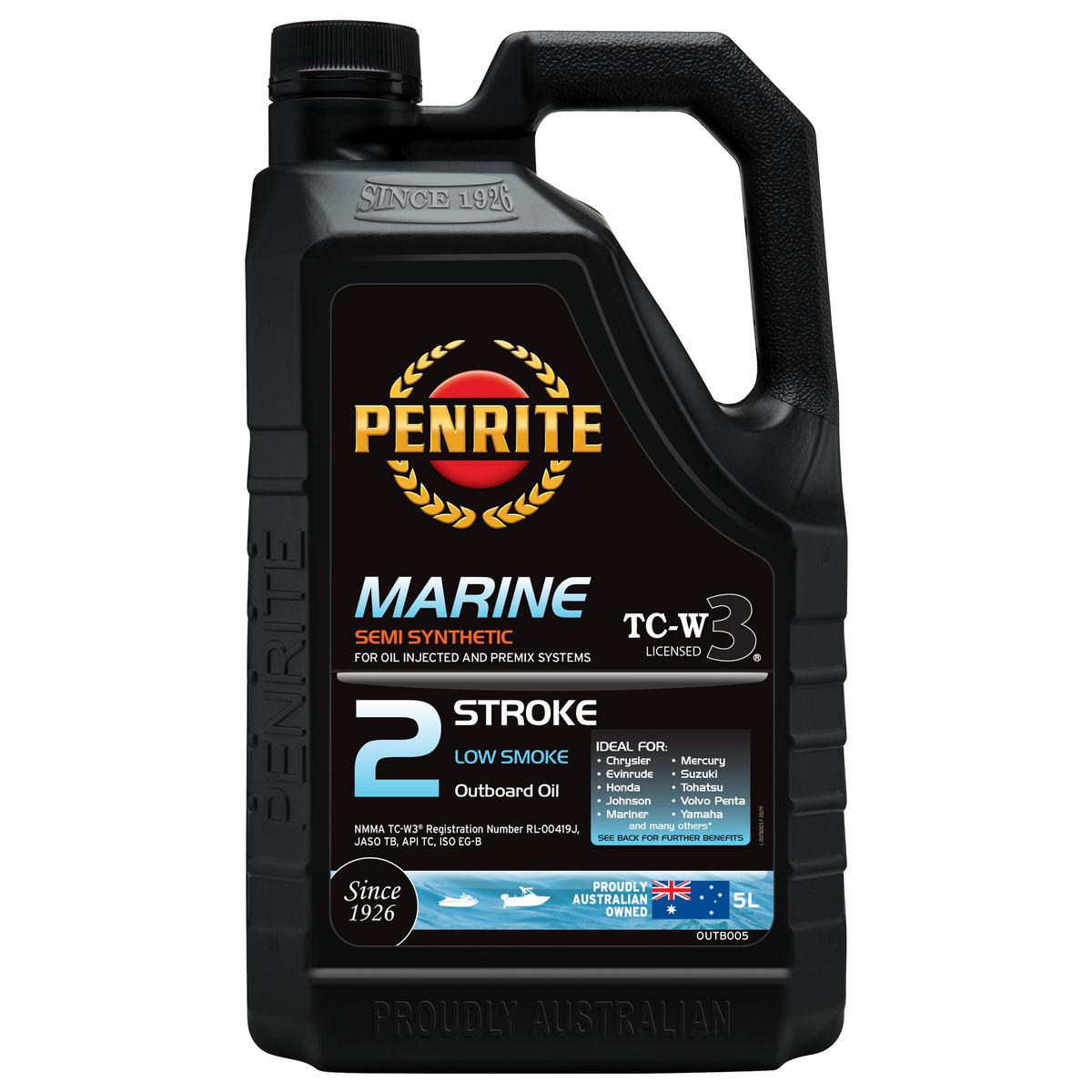 Penrite Marine Outboard Two Stroke Oil 5L