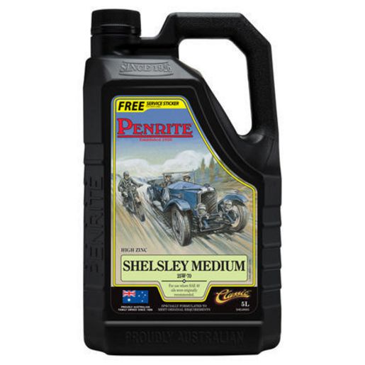 Penrite Classic Shelsley Medium 25W-70 Engine Oil 5L SHELM005