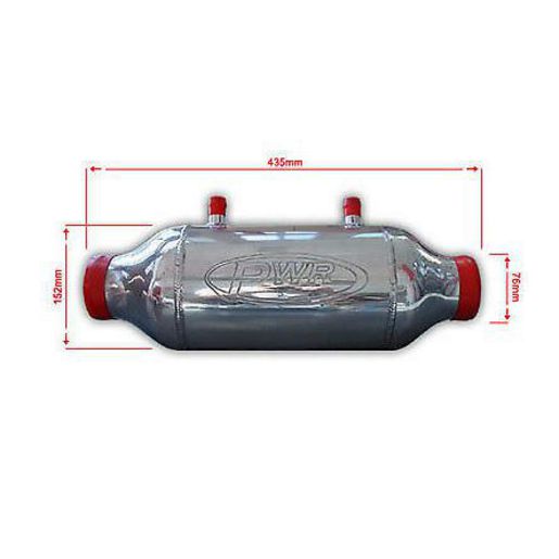 PWR Liquid To Air Barrel Intercooler 150x200mm 3"" Outlets PWI2918