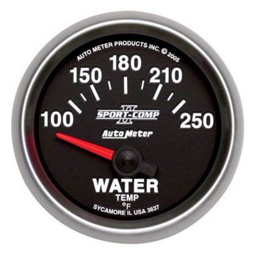 Autometer Sport-Comp II 2-1/16in Water Temp Gauge 100-250F AU3637