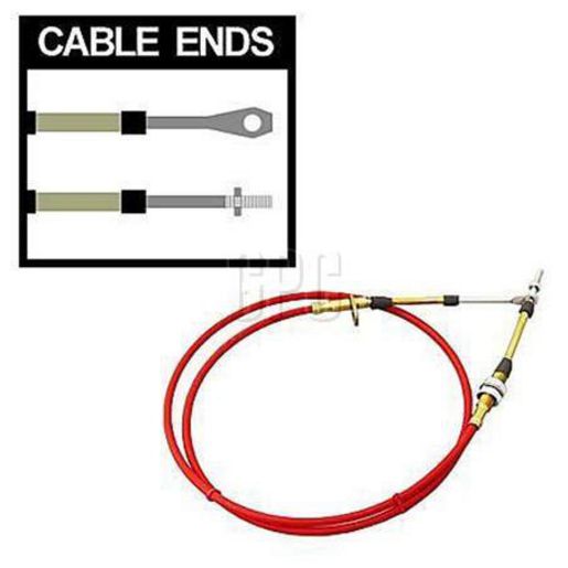 B&M Super Duty Race Shifter Cable Red 5Ft Length fits Most B&M Shifters Including Race Models BM80833