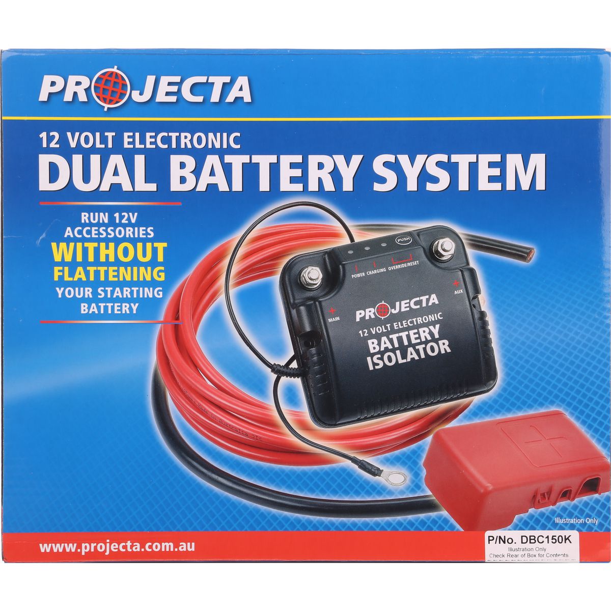 PROJECTA 12V 150A Electronic Dual Battery Isolator Kit DBC150K