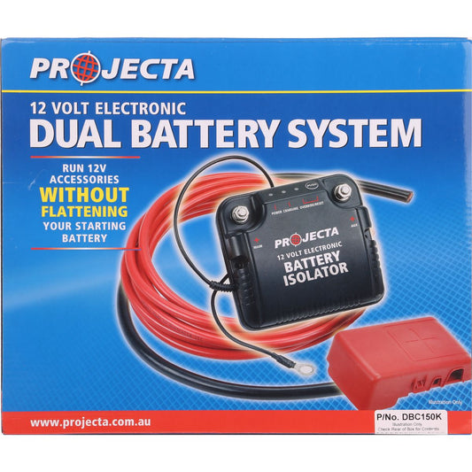 PROJECTA 12V 150A Electronic Dual Battery Isolator Kit DBC150K