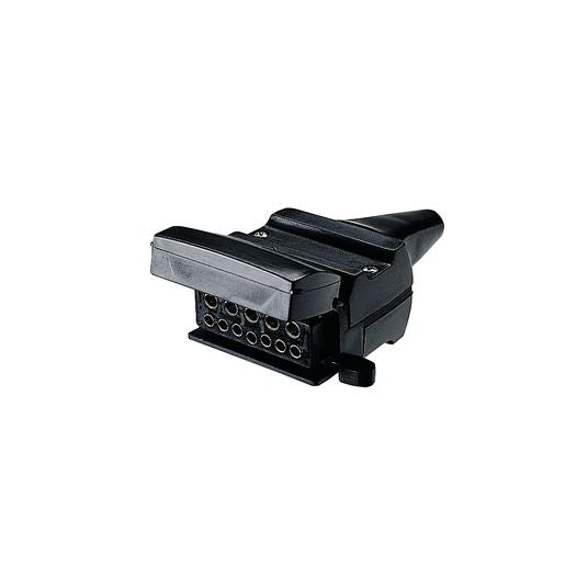 Narva 12 Pin Trailer Plug Flat Plastic 82073BL