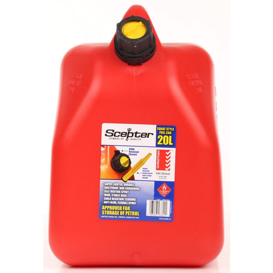 Scepter Petrol Fuel Can 20L Red
