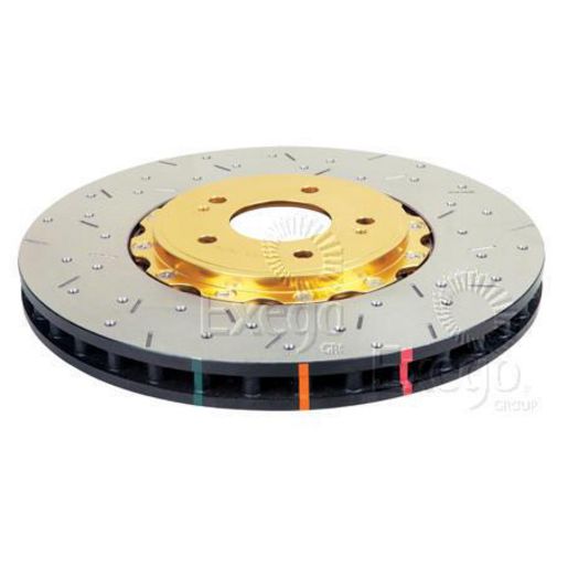 DBA HD 5000 Drilled Slotted 2Pc Brake Rotor Single 300mm Front DBA52508GLDXS