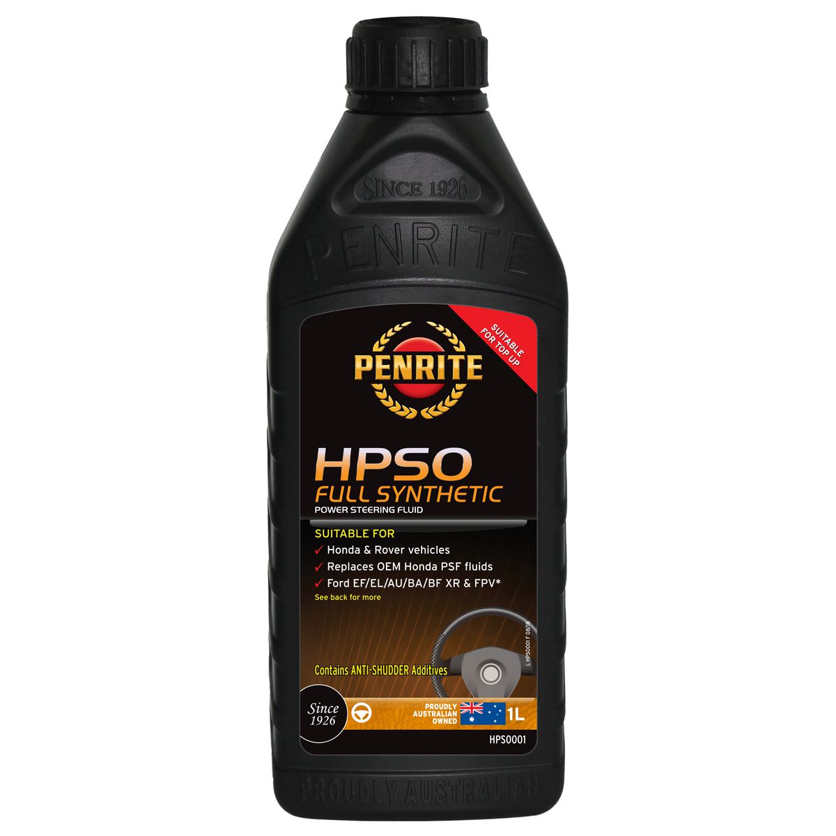 Penrite HPSO Power Steering Fluid 1L Suits Honda