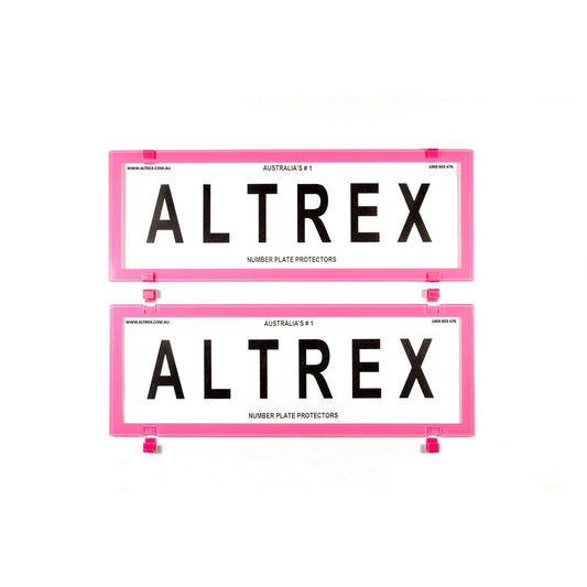 Altrex Number Plate Cover 6 Figure Pink Frame Without Lines