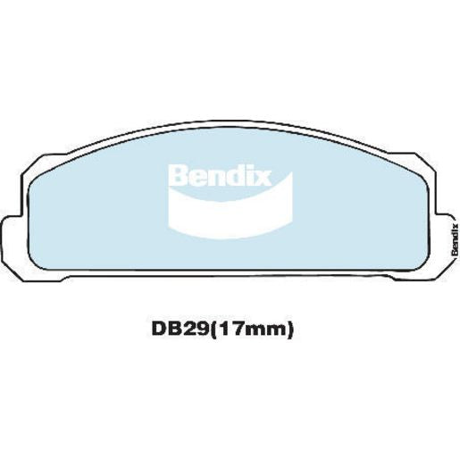 Bendix General CT Brake Pad Set Front DB29 GCT