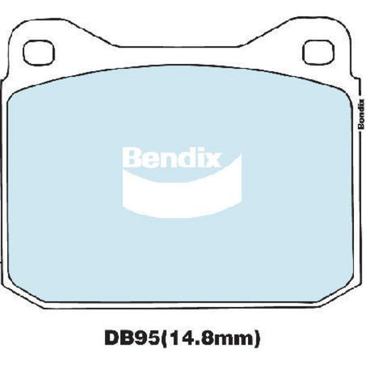 Bendix General CT Brake Pad Set Front DB95 GCT