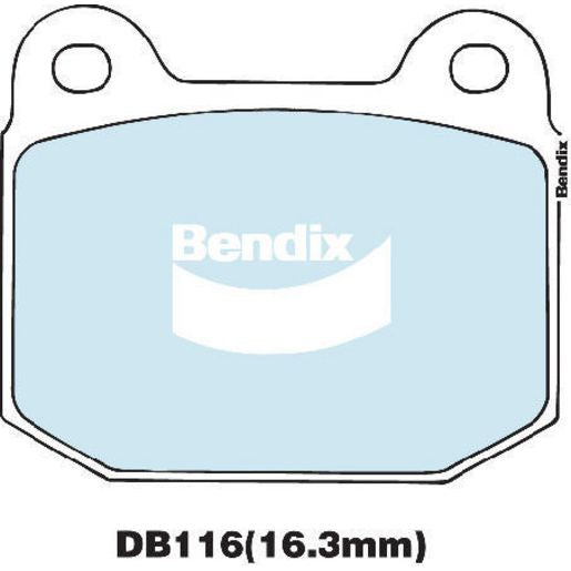 Bendix General CT Brake Pad Set Front DB116 GCT