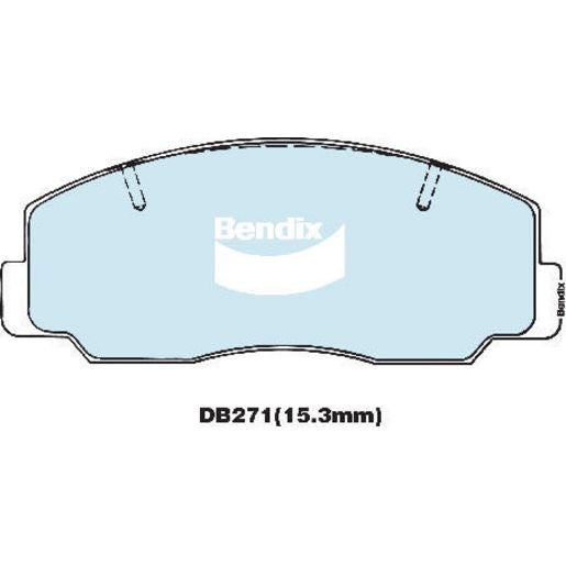 Bendix General CT Brake Pad Set Front DB271 GCT