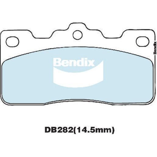 Bendix General CT Brake Pad Set Rear DB282 GCT