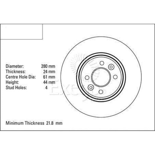 DBA Standard Brake Rotor Single Front DBA2353