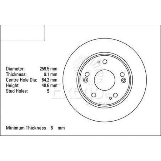 DBA Standard Brake Rotor Single Rear DBA2511