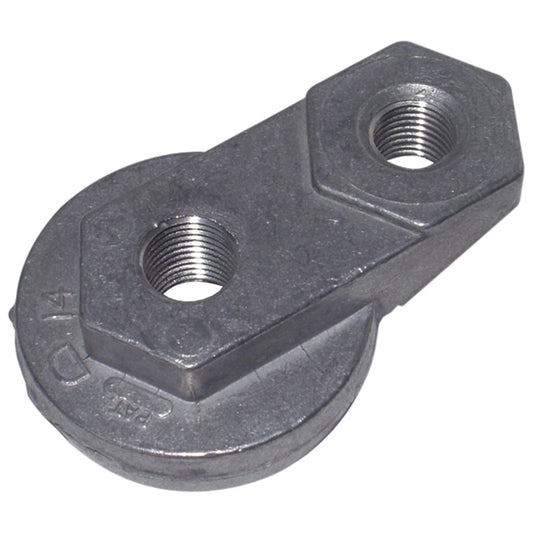 Reddot Air Conditioning Hose Fitting Copper Fior - Barb # 8 - 0 Degree RD104250P
