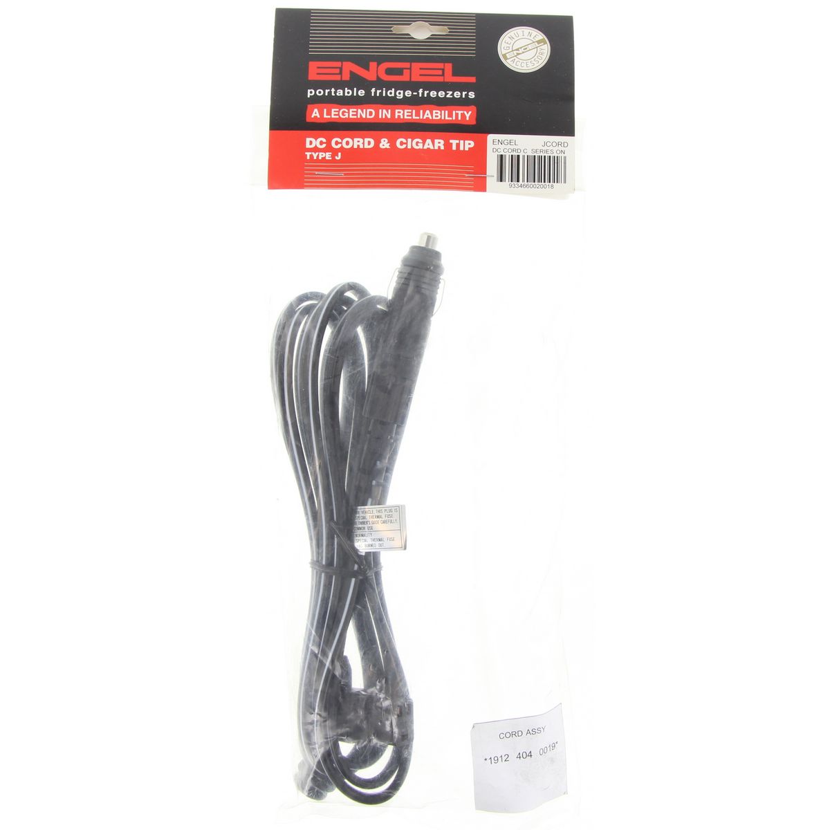 Engel 12V Cord Suits C/D/E Series JCORD