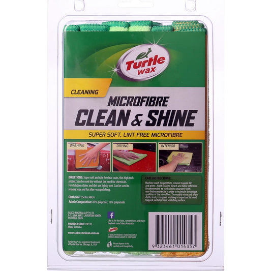 Turtle Wax Clean & Shine Detailing Cloth 3pk