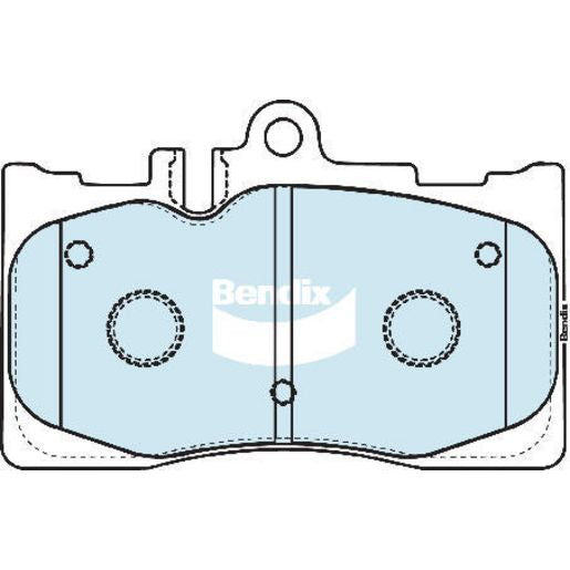 Bendix General CT Brake Pad Set Front DB1496 GCT