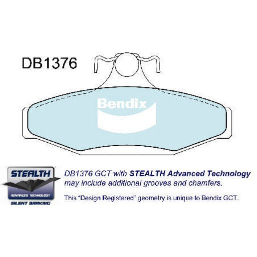 Bendix Street Road Track Brake Pad Set Rear DB1376 SRT