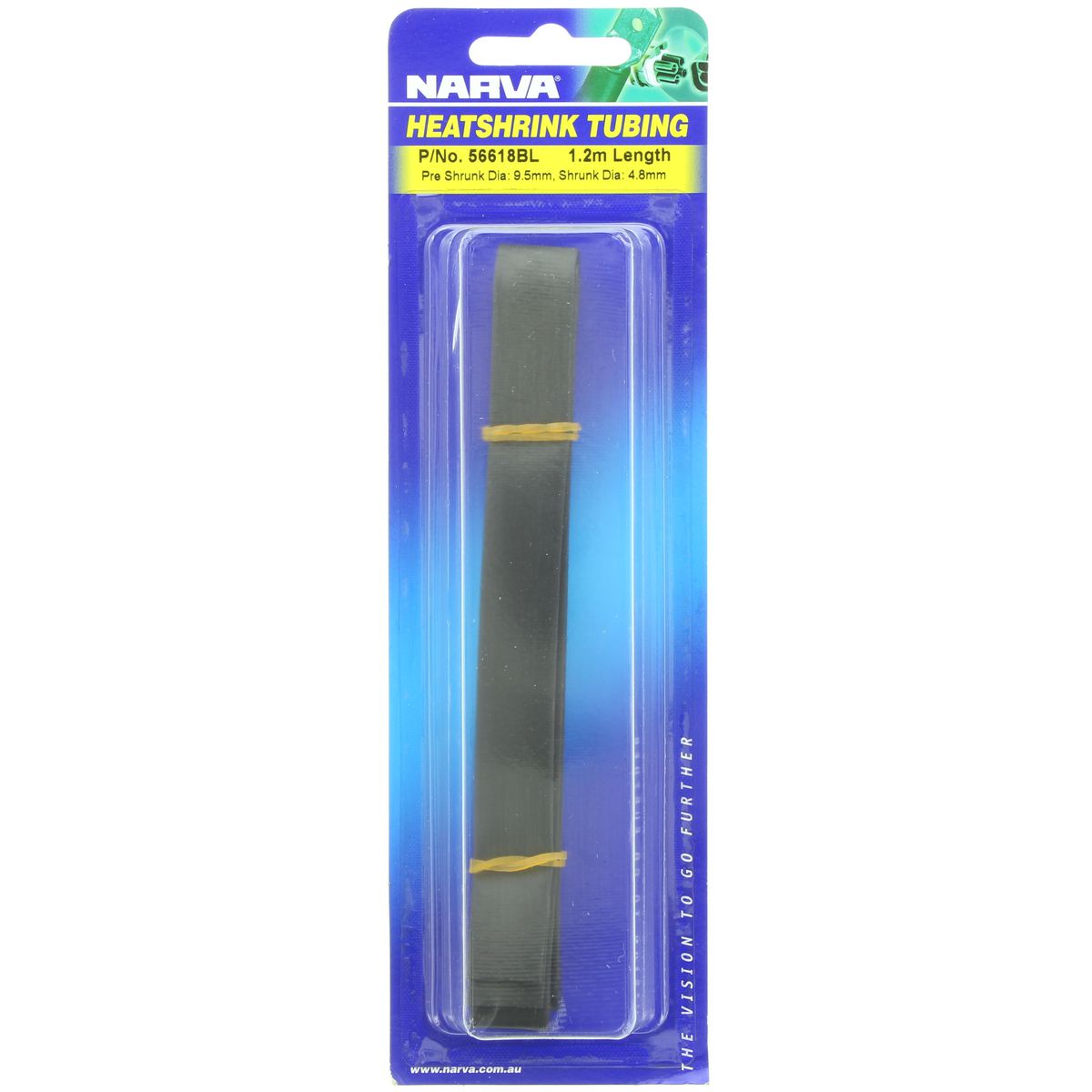 Narva Heatshrink 9.5mm X 1.2m Black 56618BL