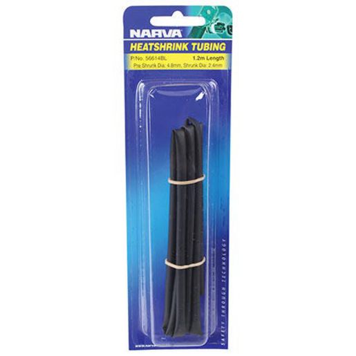 Narva Heatshrink 9.5mm X 1.2m Black 56618BL