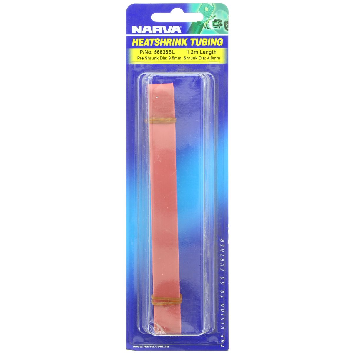 Narva Heatshrink 9.5mm x 1.2m Red 56638BL
