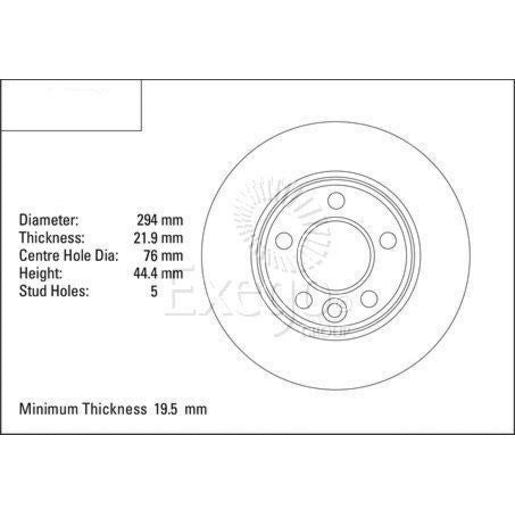 DBA Standard Brake Rotor Single Rear DBA2247