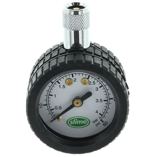 Slime Rubber Magnetic Dial Tyre Pressure Gauge 0-60 PSI 20055