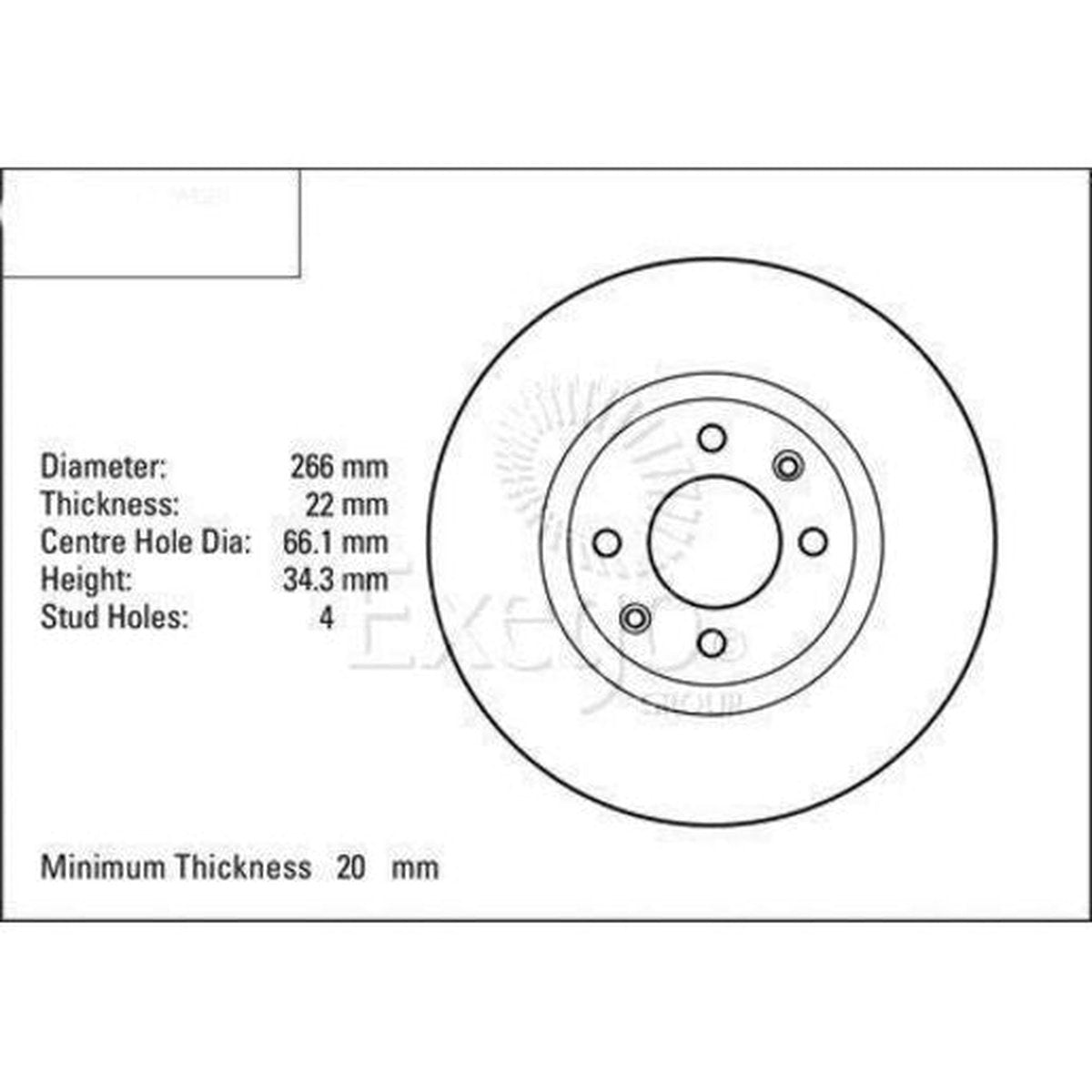 DBA Standard Brake Rotor Single Front DBA2274