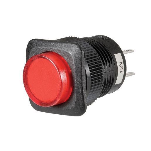 Narva Switch Push Button On Off Red LED 60086BL